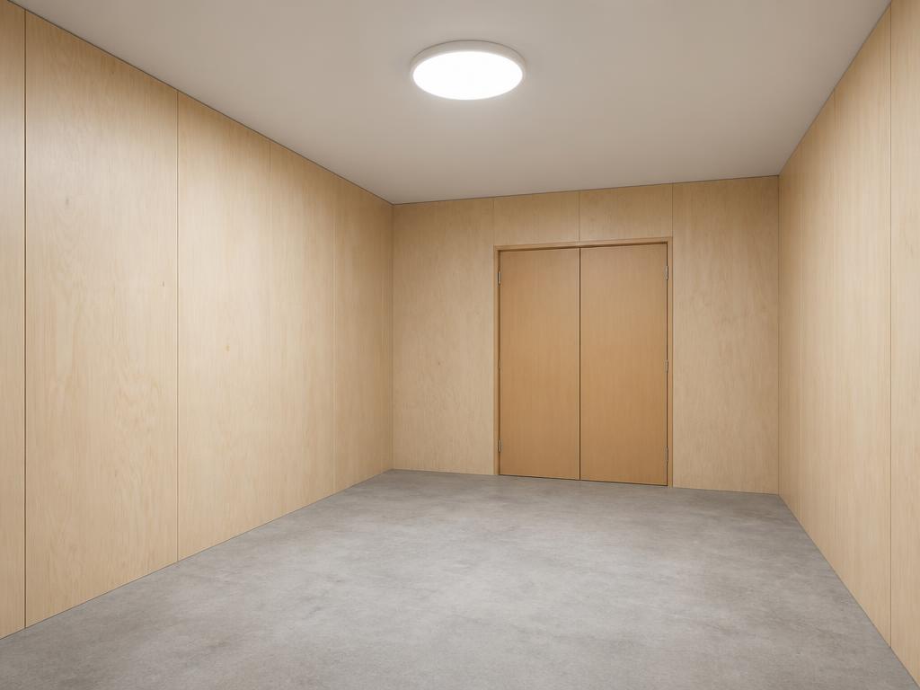Genomskärning av förråd på 8,5 m², 3,25 x 2,7 m